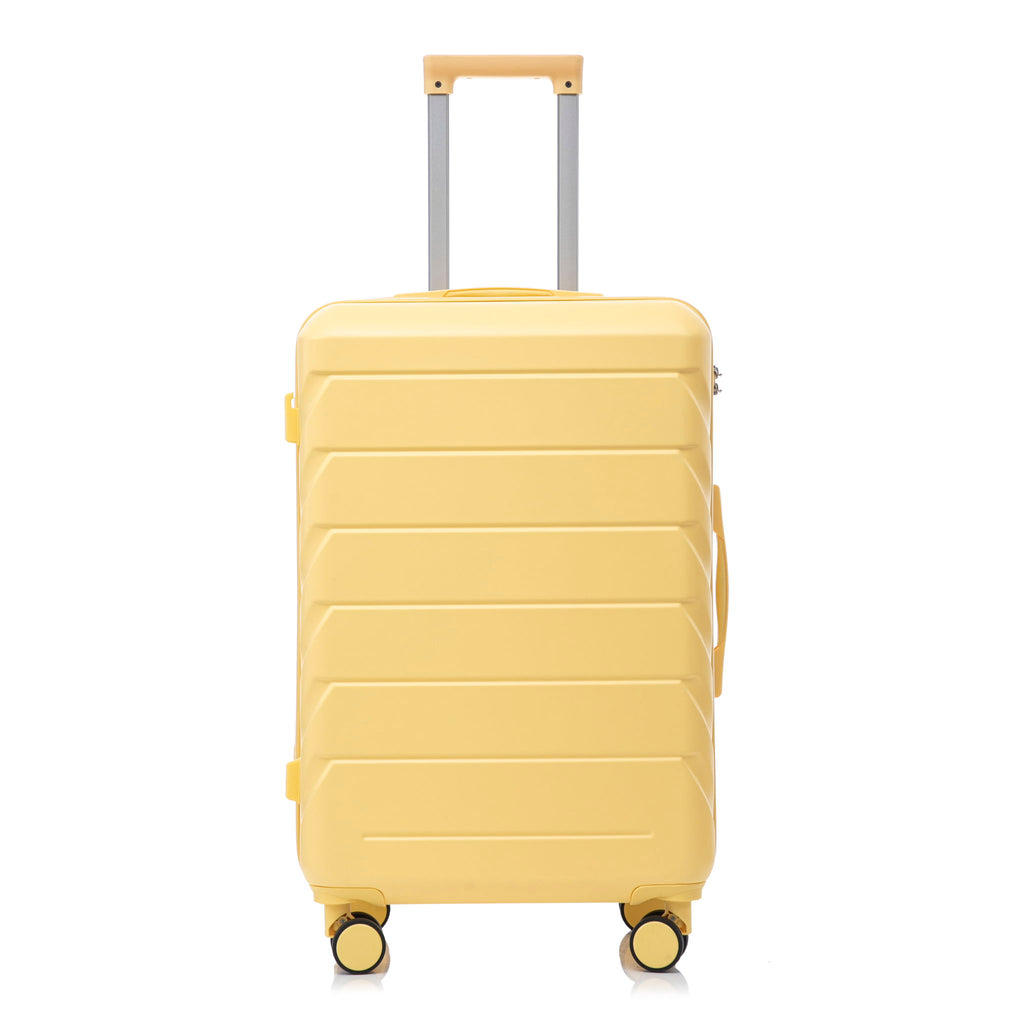 Hard Shell Luggage With Scratch Resistant Surface, 4 Wheels, Combination Lock & Side Hooks