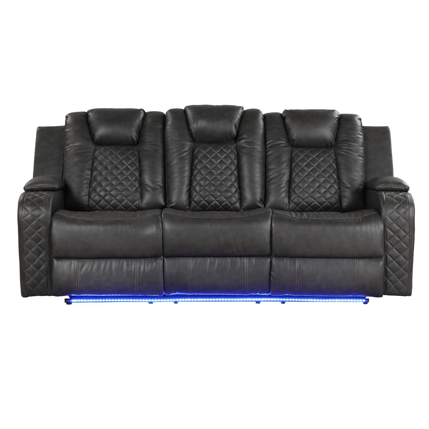 Benz - LED & Power Recliner With Adjustable Headrests And Ambient LED Lighting