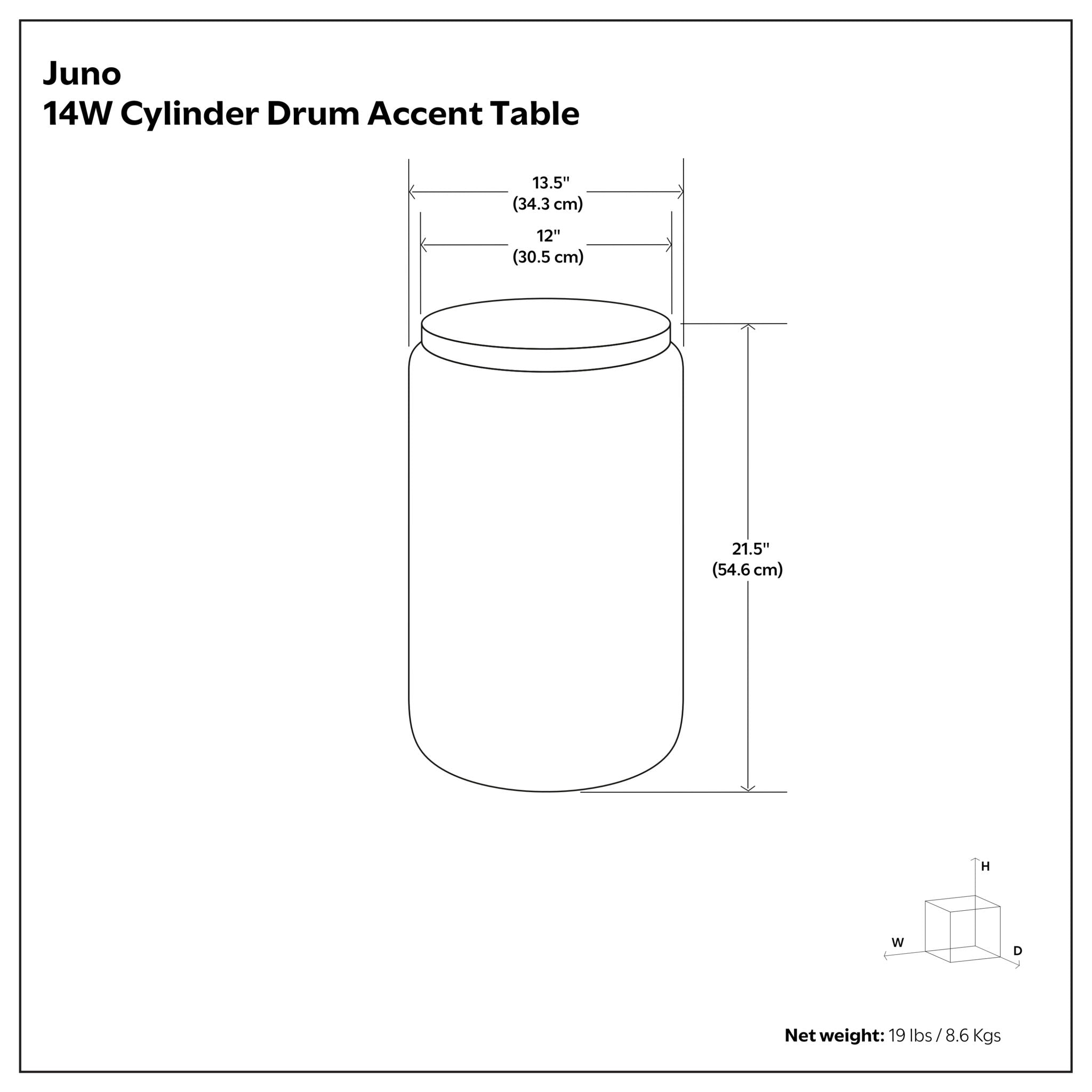Juno - Cast Aluminum Side Table - Black