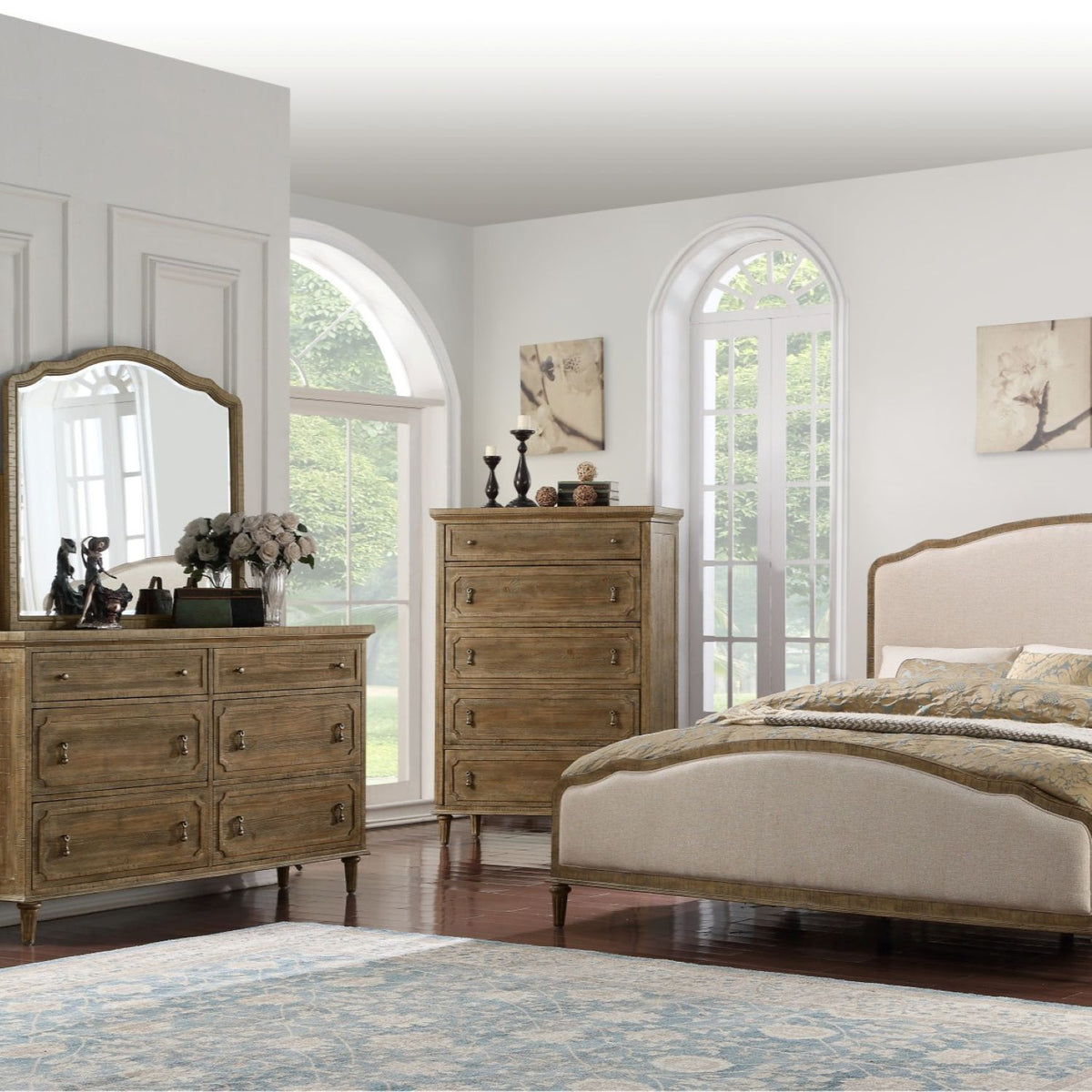 5 Drawer Chest With Construction - Taupe