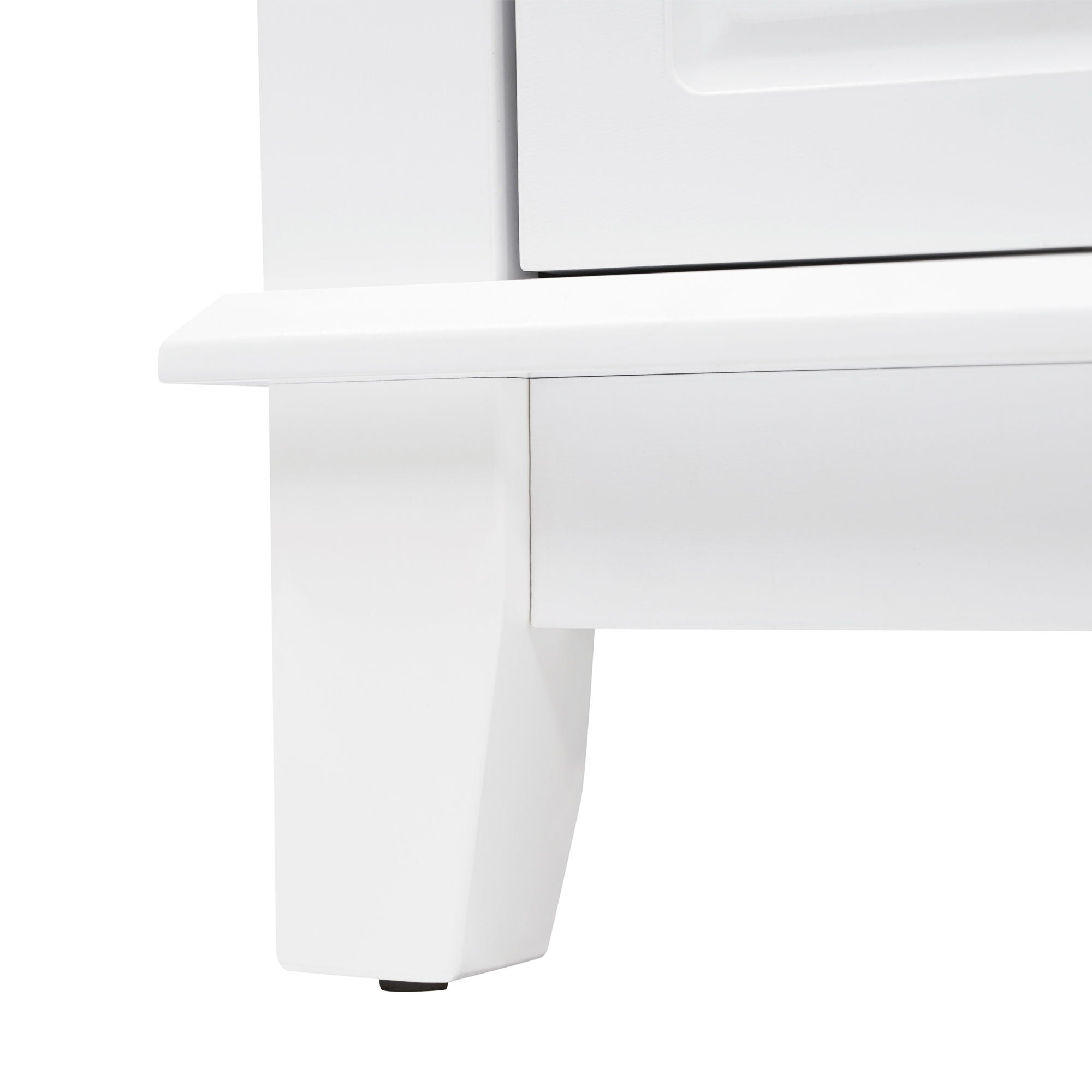 Bathroom Vanity With Sink, 6 Soft Close Drawers & Double Doors - White
