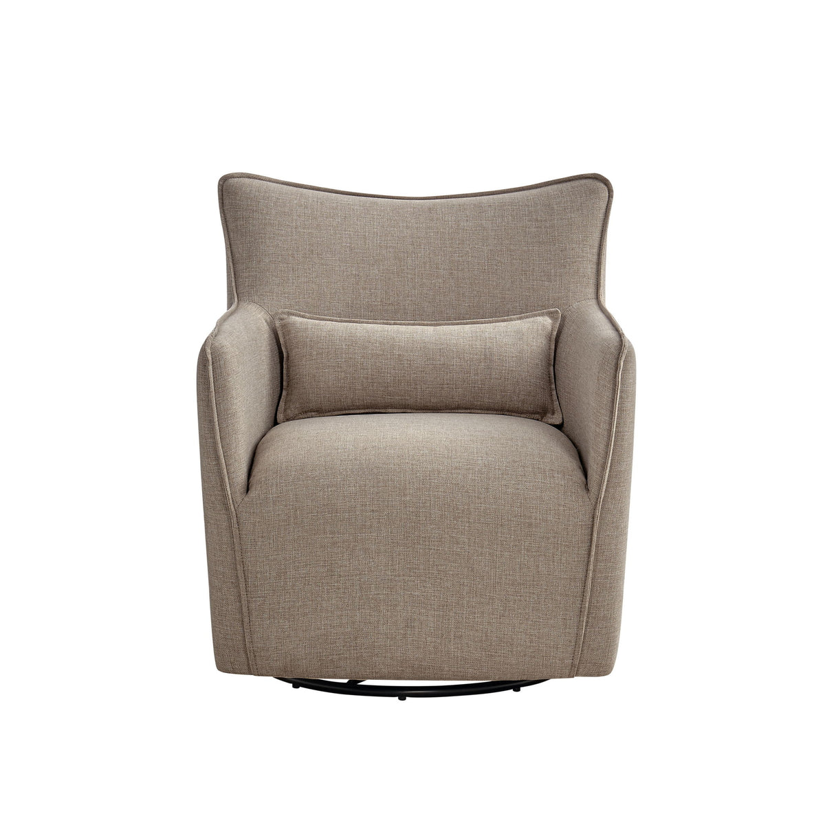 Ayla - Swivel Accent Chair With Matching Lumbar Pillow