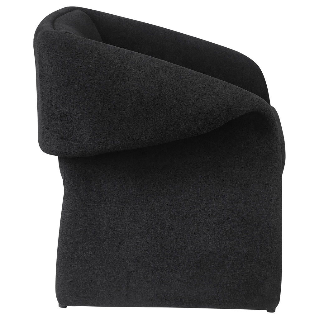 Mcdonald - Upholstered Sloped Arm Accent Chair - Black