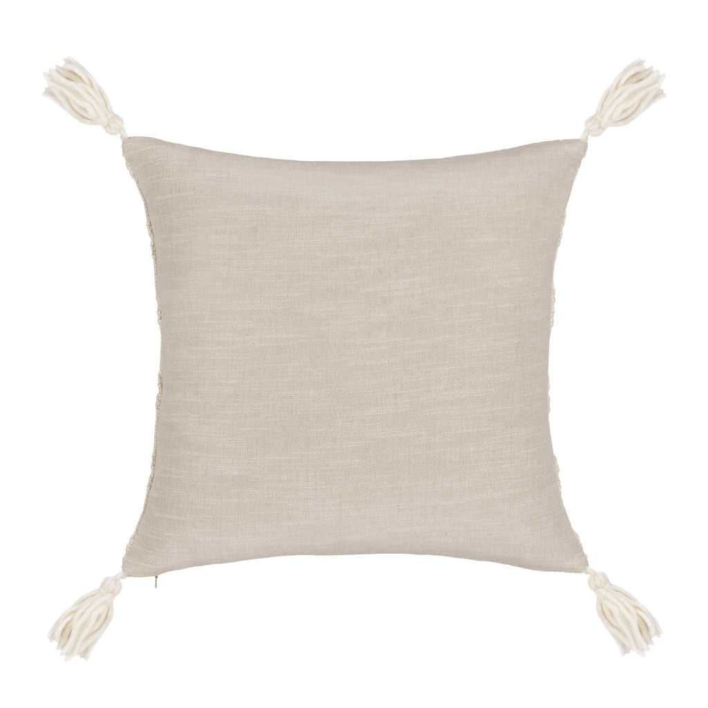 York - 26" x 26" Pillow - Natural / Ivory
