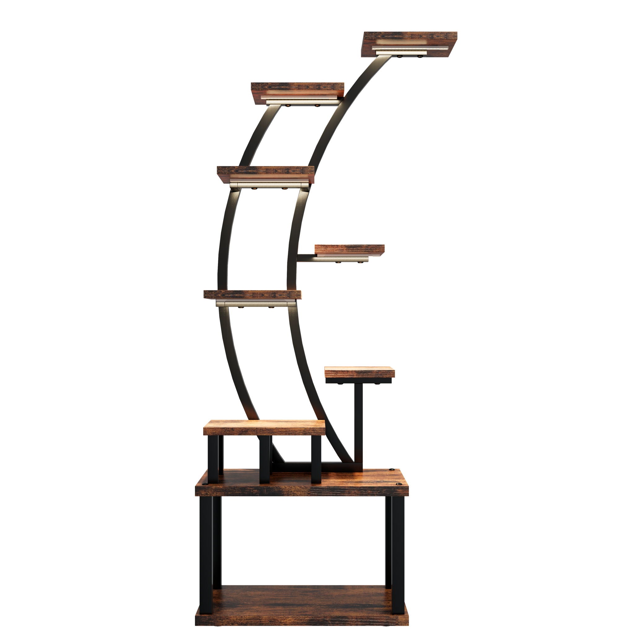 9 Tiered Indoor Plant Stand With 5 Adjustable Grow Lights