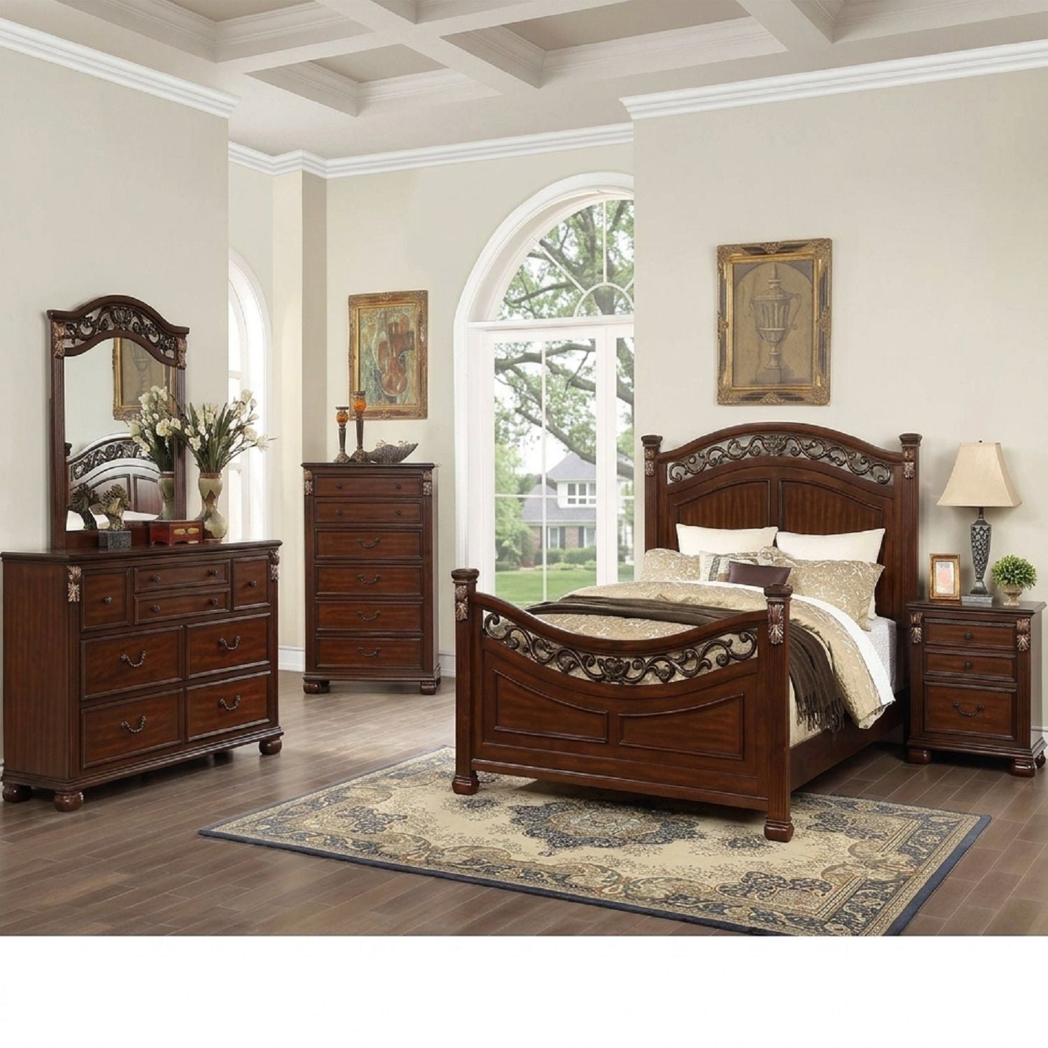 1 Piece Dresser - Cherry