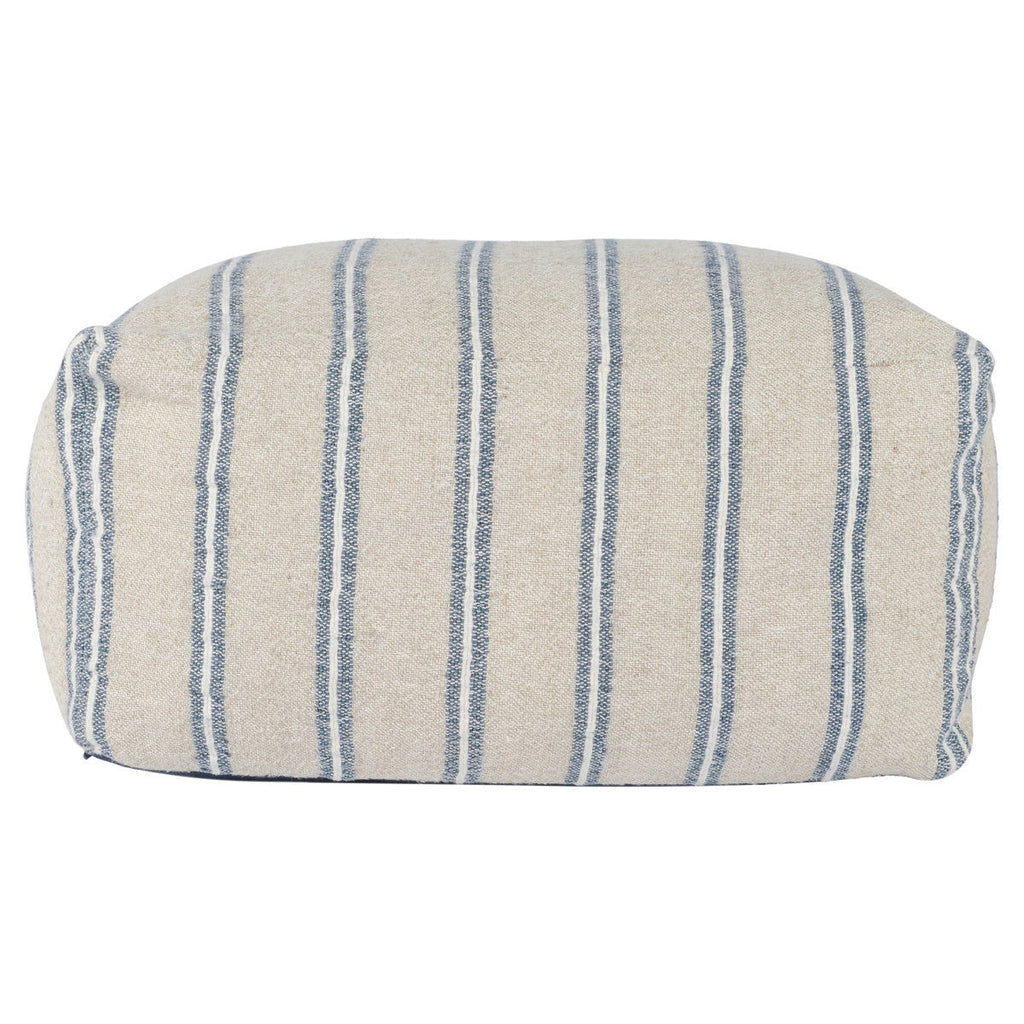 Delgada - Pouf - Natural / Blue