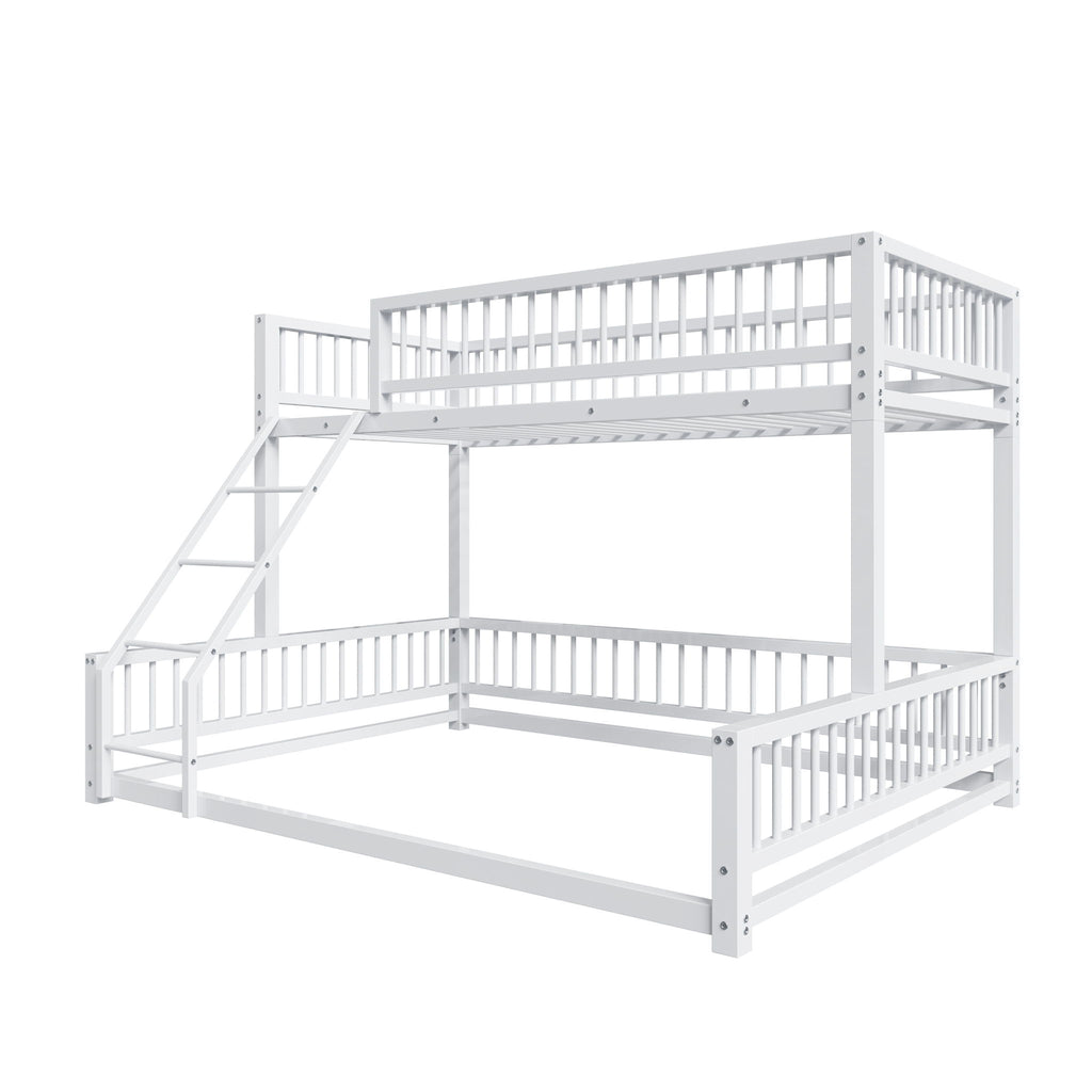 Bunk Bed With Ladder And Safety Guardrails