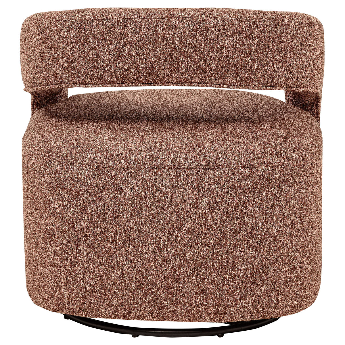 Brillia - Swivel Accent Chair - Burgundy