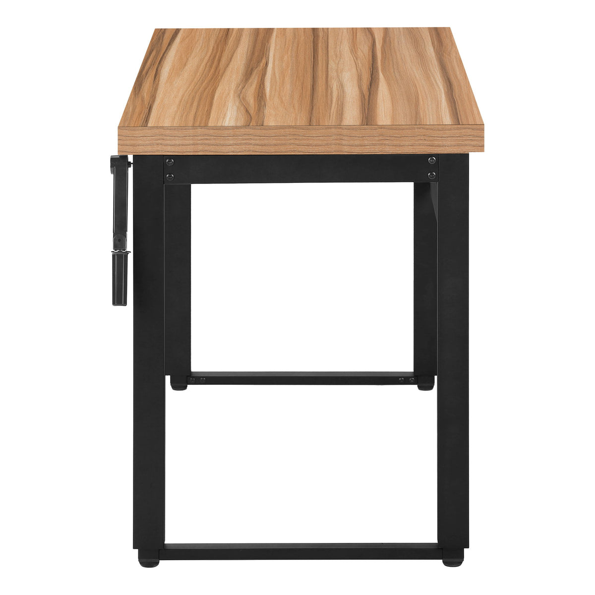 Computer Desk, Home Office, Standing, Adjustable, Laptop, Contemporary & Modern - Brown