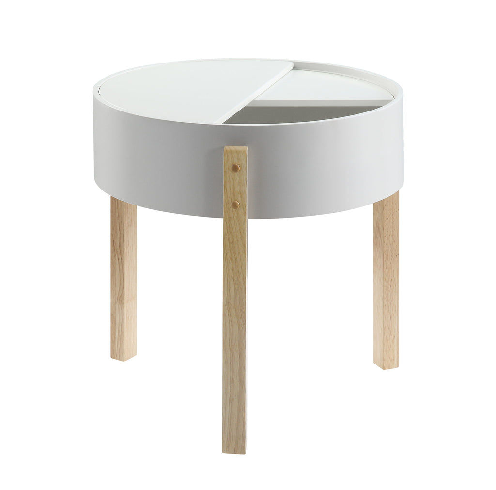 Bodfish - Round End Table - White