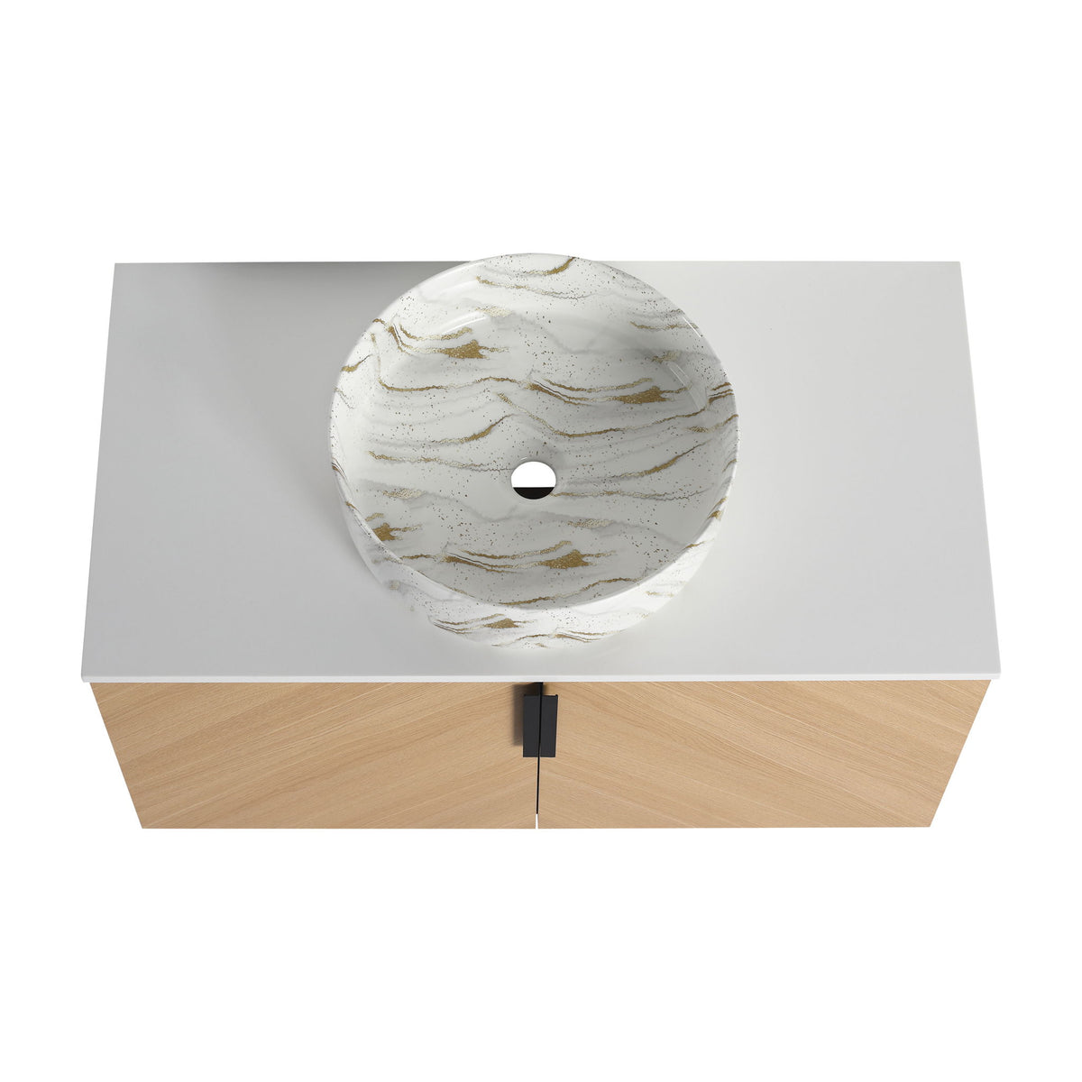 Wall Mounted Bathroom Vanity & Art Sink