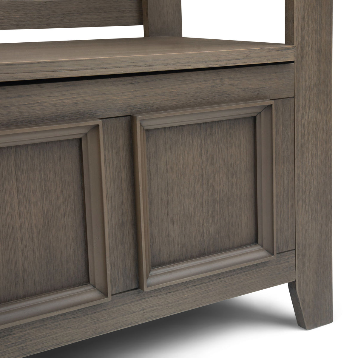 Amherst - Entryway Storage Bench - Dark Brown