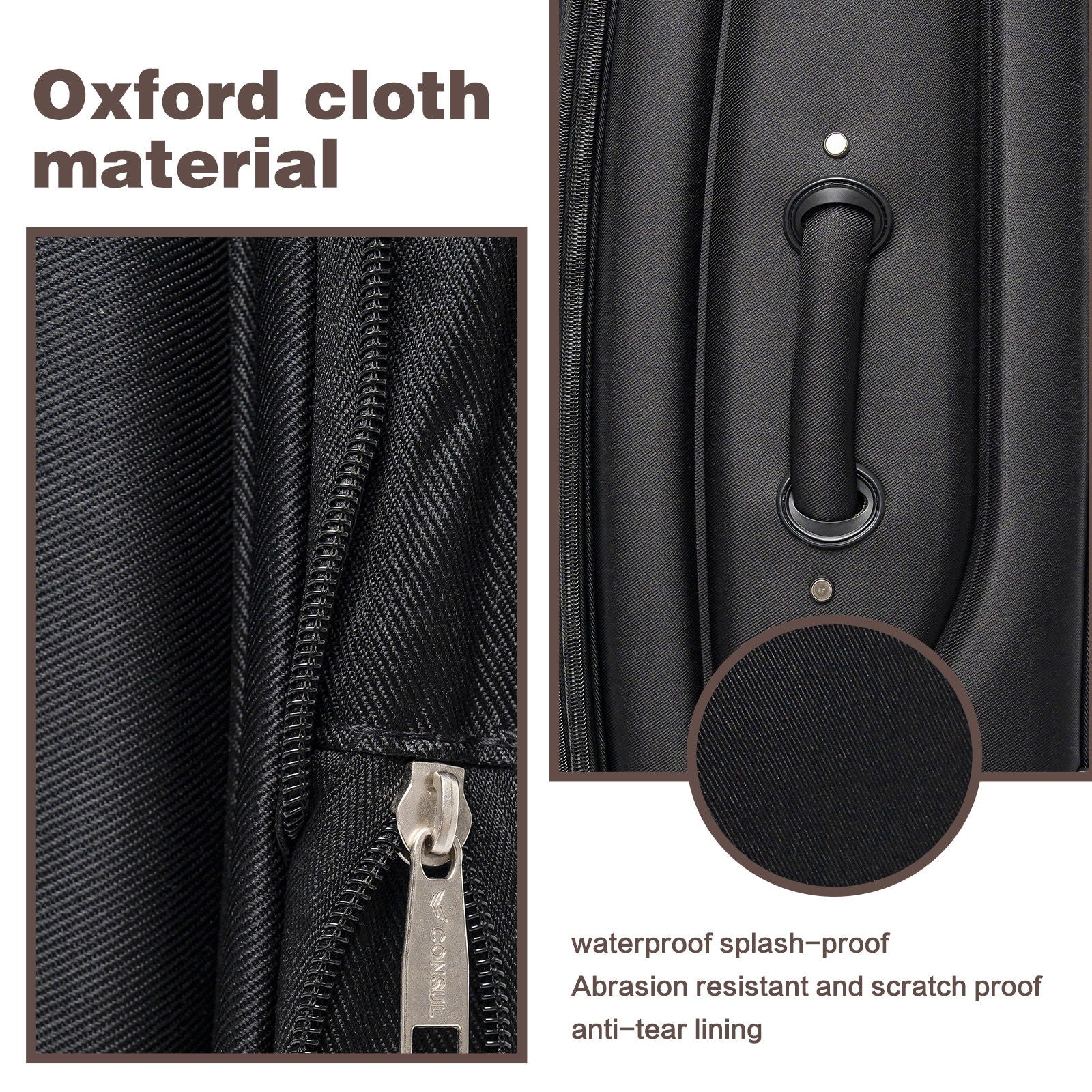 4 Piece Set Softshell Luggage