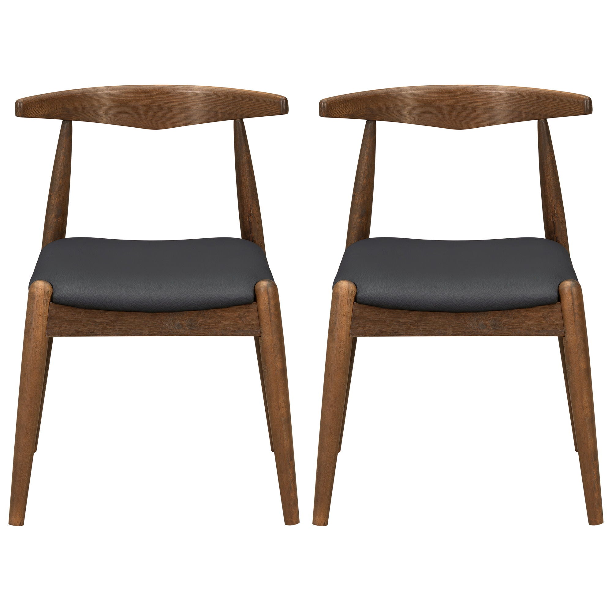 Dining Chairs With Ergonomic Backrest (Set of 2)