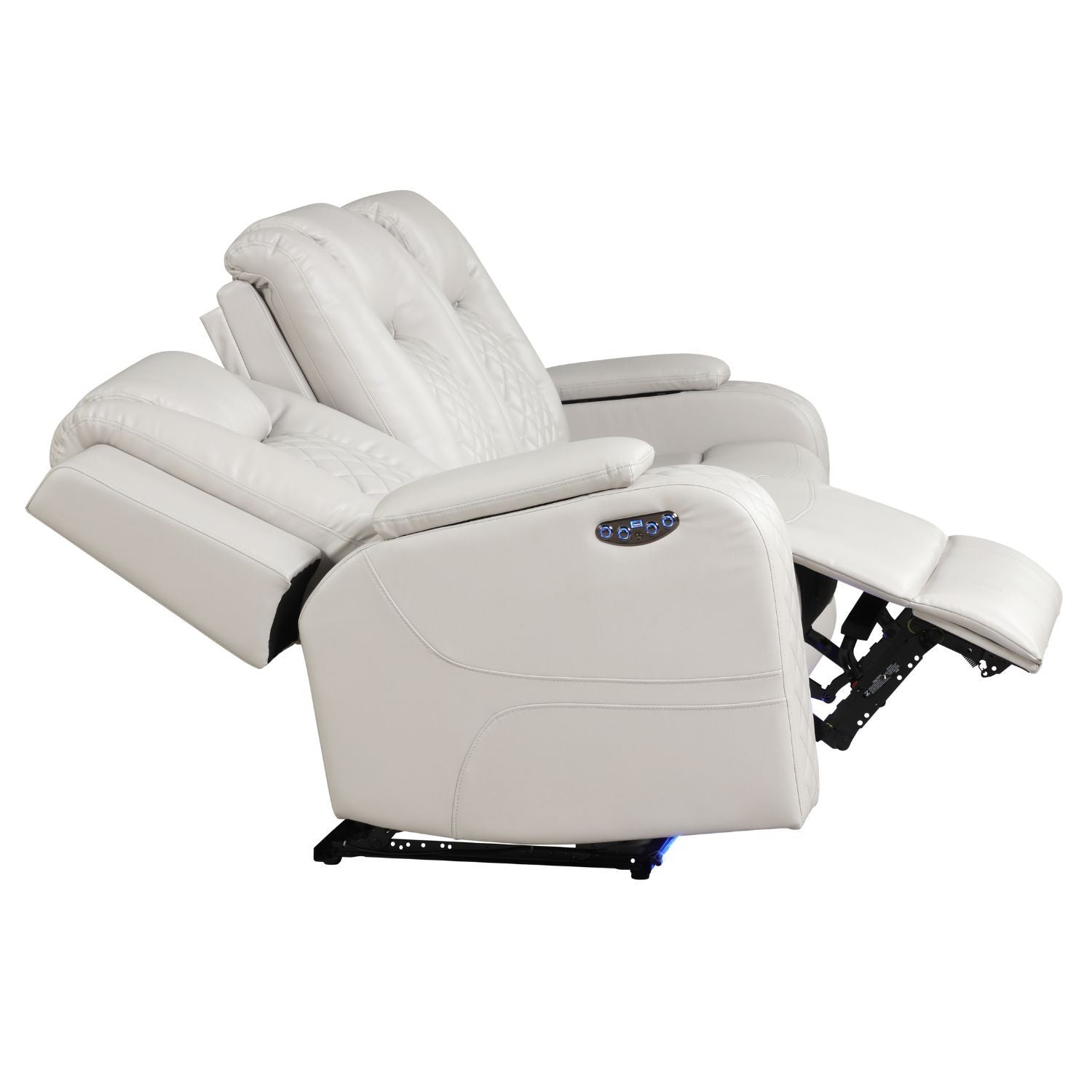 Benz - LED & Power Recliner With Adjustable Headrests And Ambient LED Lighting