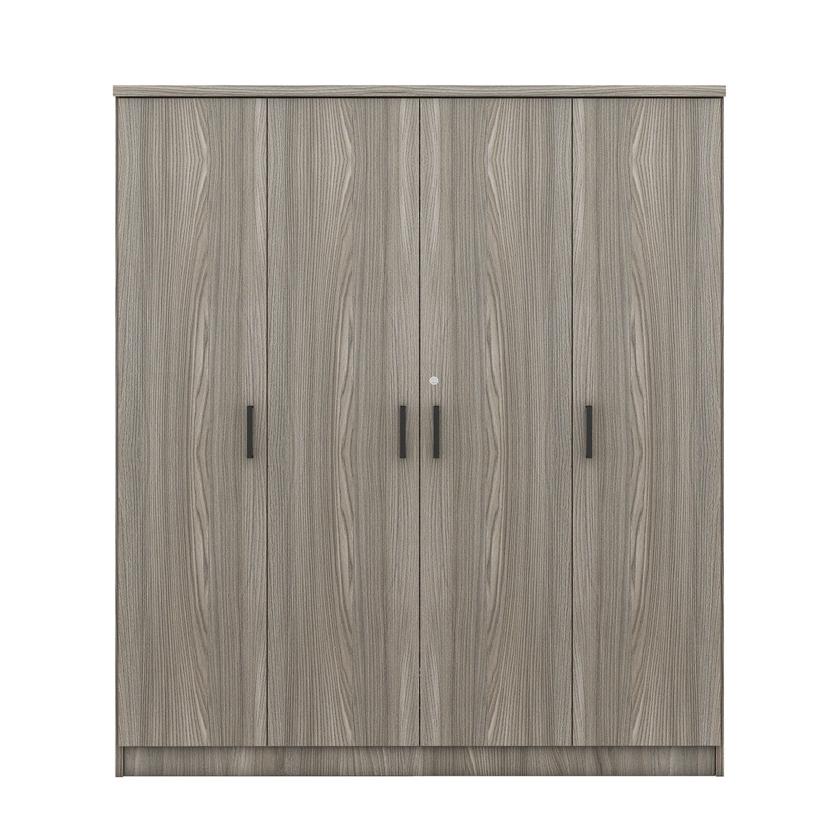 4 Door Wardrobe With 1 Drawer - Gray