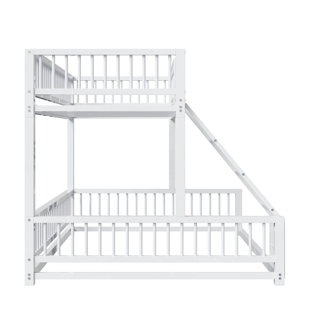 Bunk Bed With Ladder And Safety Guardrails