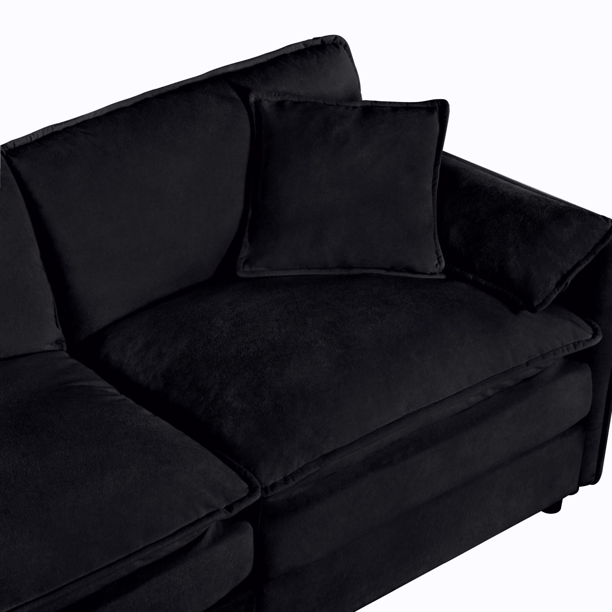 Modern Oversized Accent Chair, Comfy Single Sofa With Large Seat (Set of 2)