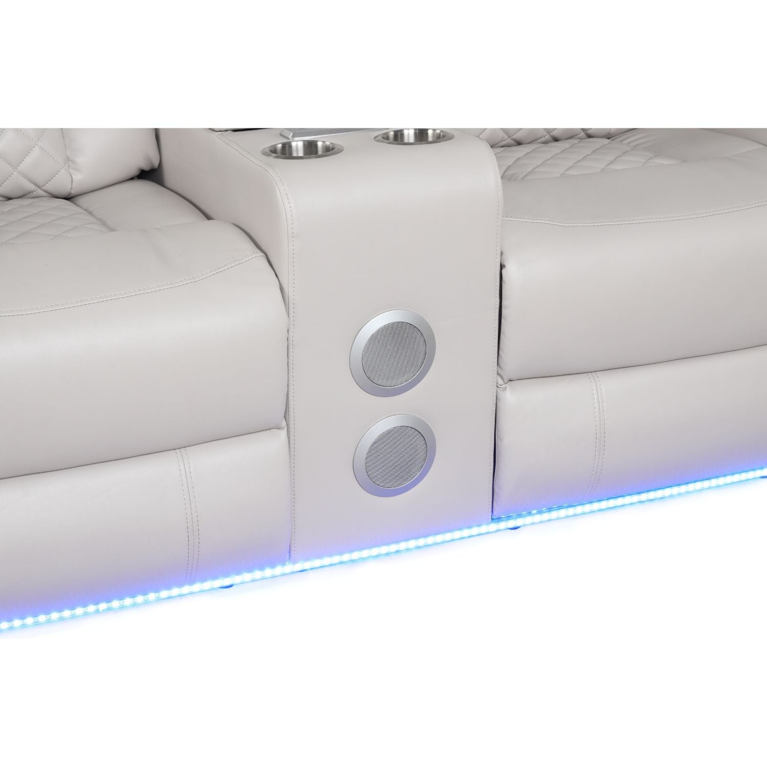 Benz - LED & Power Recliner With Adjustable Headrests And Ambient LED Lighting