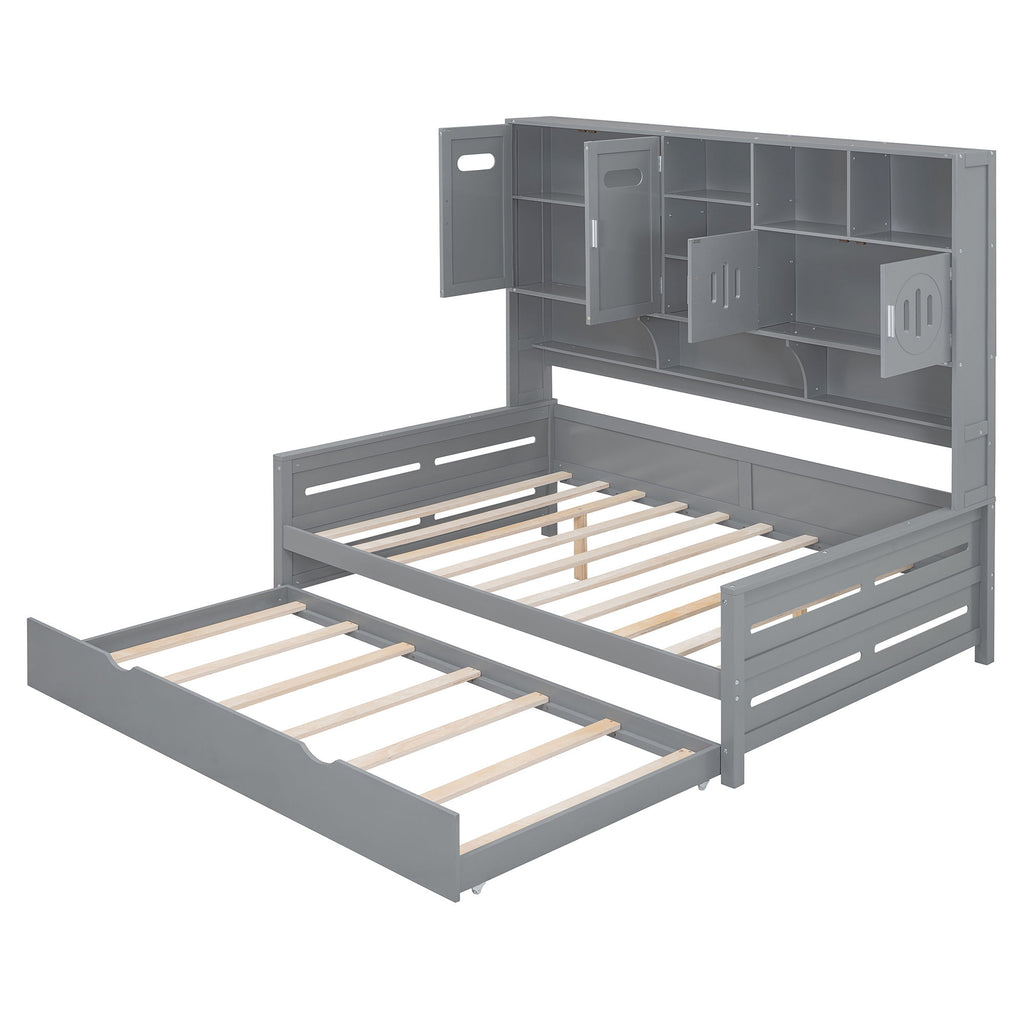Daybed & All-In-One Cabinet And Shelf