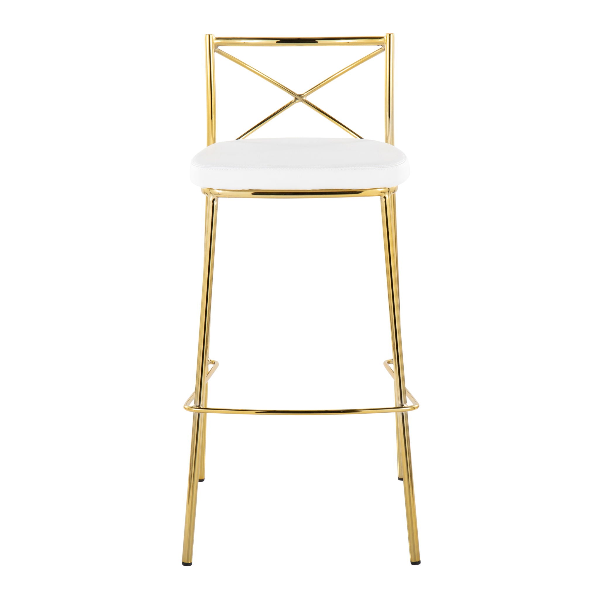 Modern Charlotte - Contemporary Fixed Height Barstool (Set of 2)
