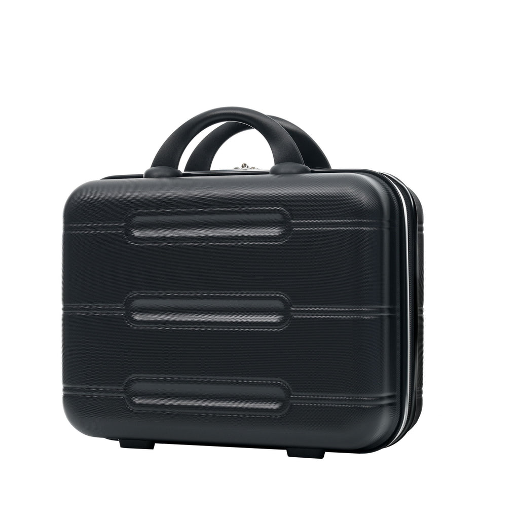 6 Piece Lightweight Hardshell Luggage Set With Double Spinner Wheels, Password Lock