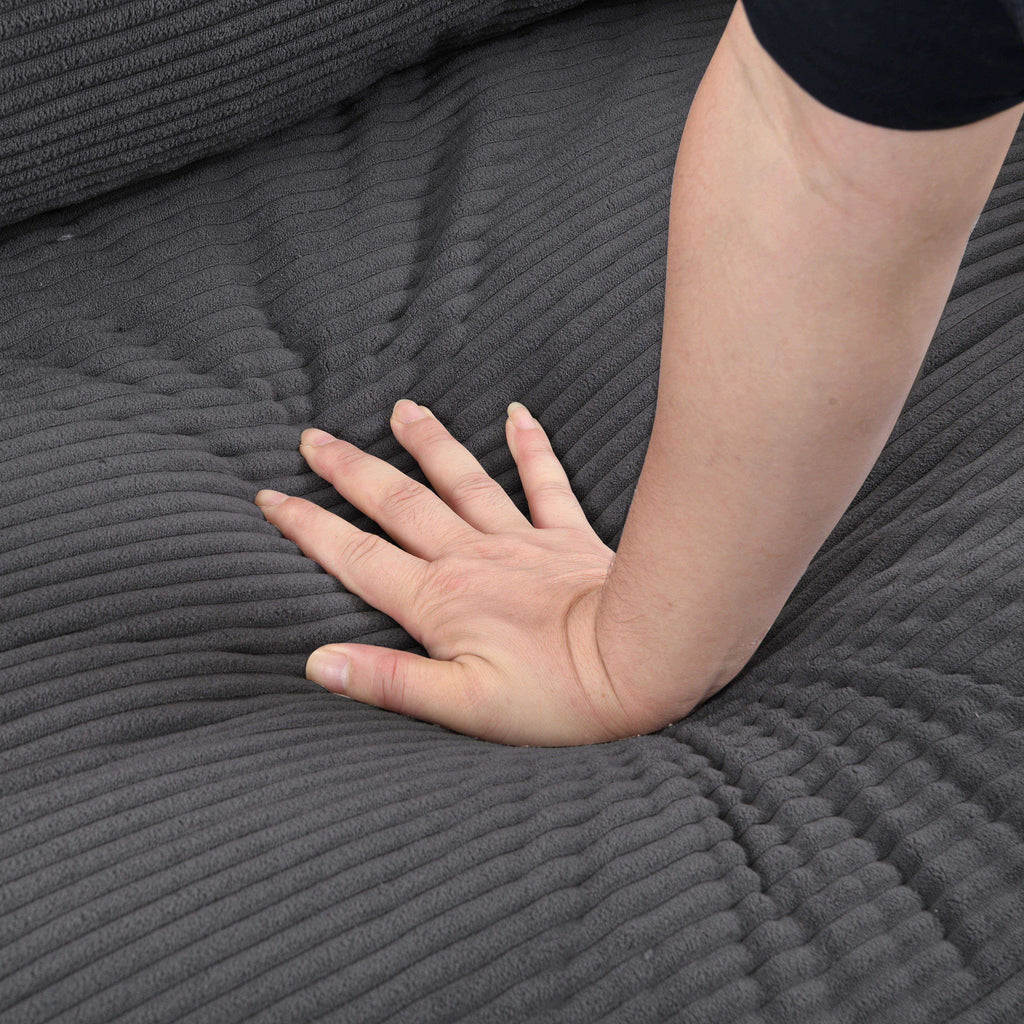Modern Upholstered 3 Seat Sofa, High Resilience