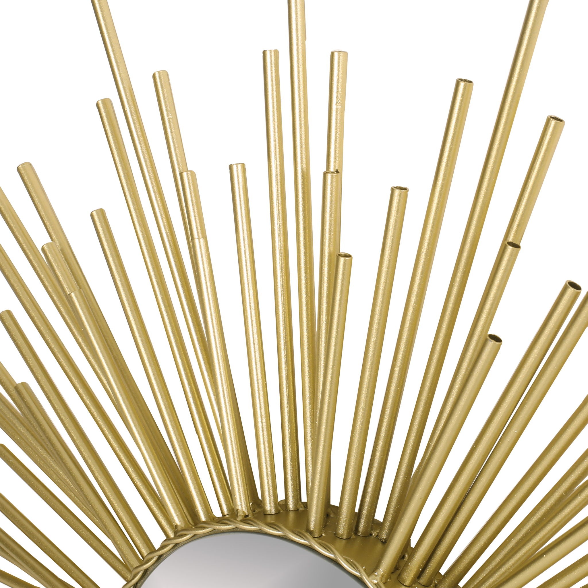 Modern Glam Sunburst Wall Mirror - Gold