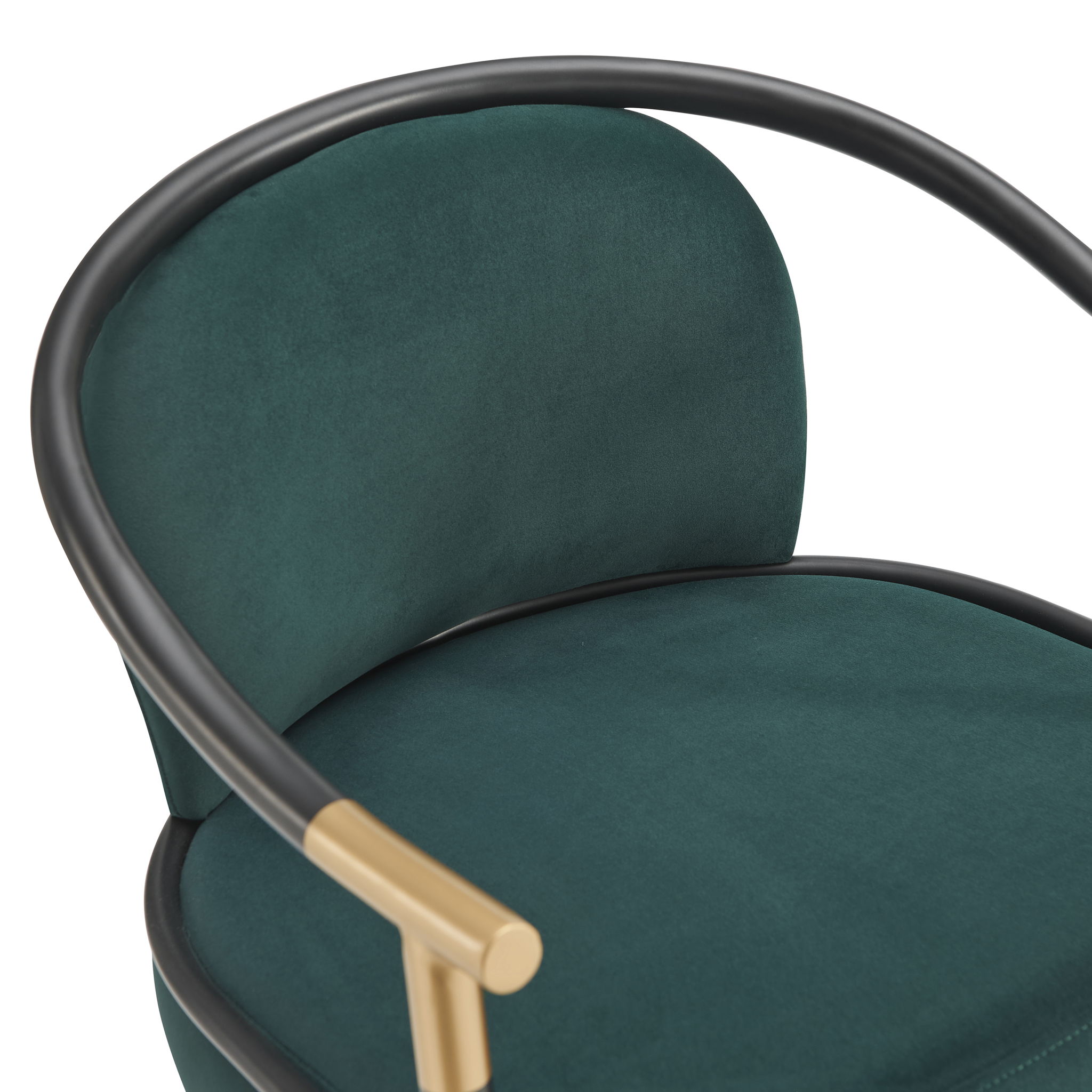 Contemporary Upholstered Counter Stool Set With Metal Frame
