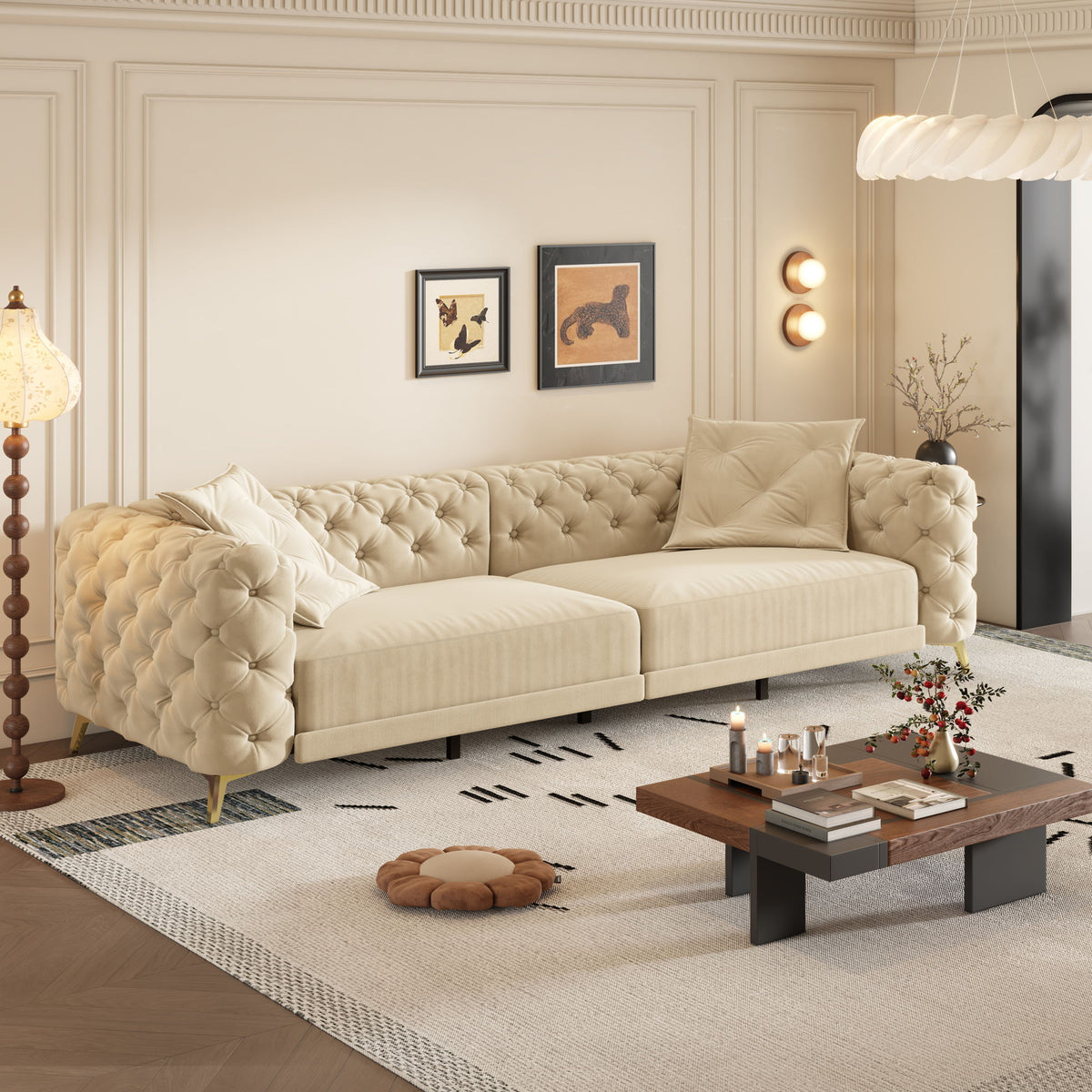3-In-1 Convertible Sleeper Sofa