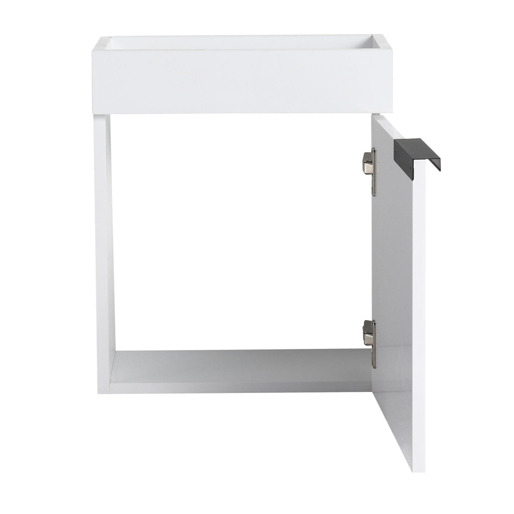 Soft Close Doors Bathroom Vanity With Sink, Compact Wall Mounted Design Basin