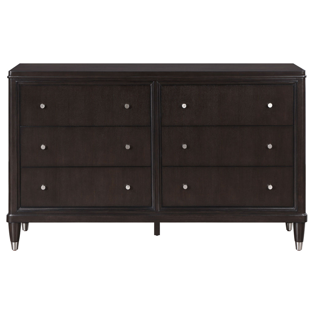 Niguel - 6 Drawer Dresser - Brown