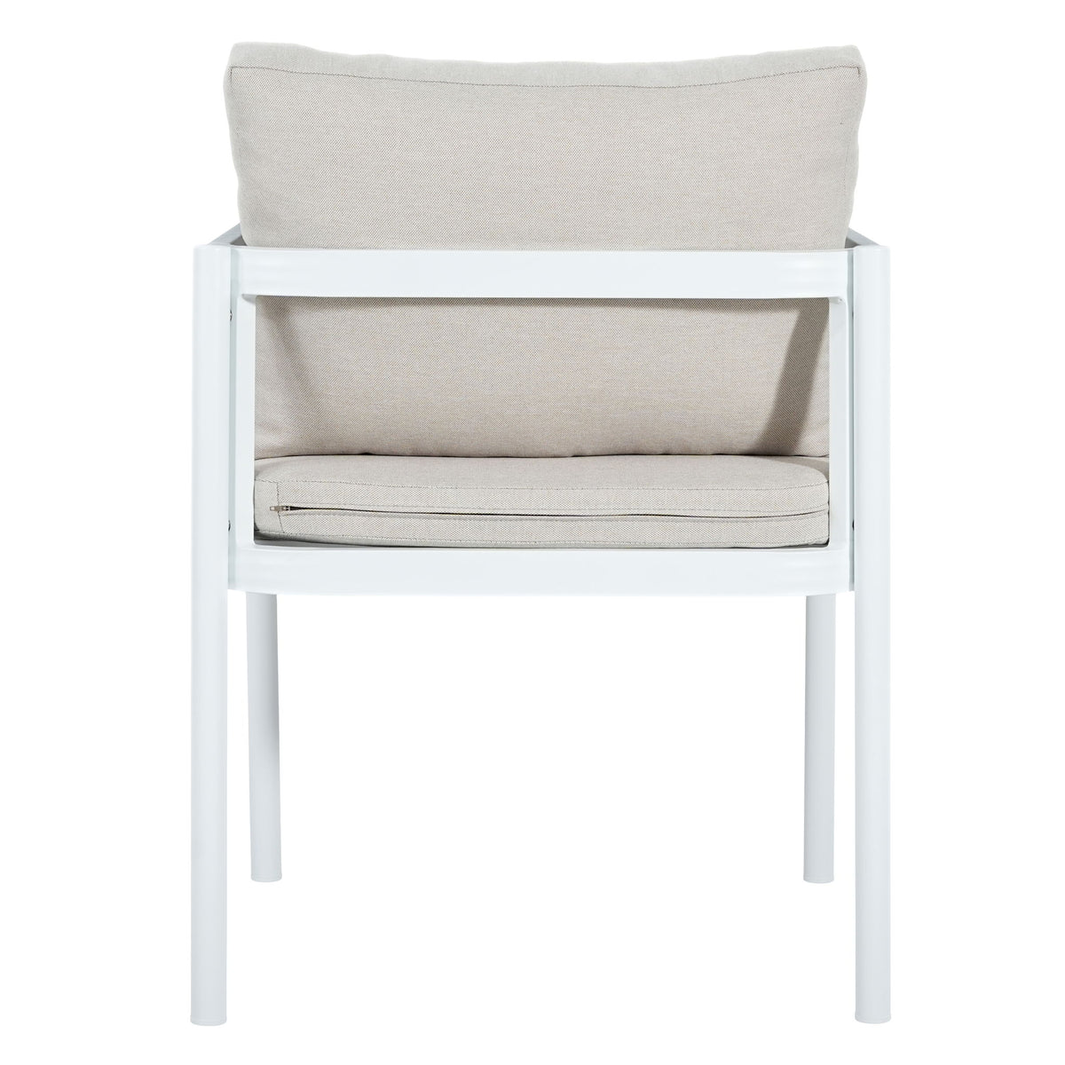 All-Weather Outdoor Dining Chair (Set of 2) - Beige / White