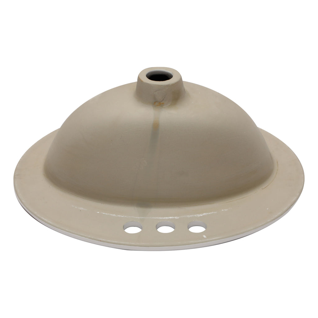 20 X 18" Modern Ceramic Oval Undermount Bathroom Sink With 3 Faucet Holes - White