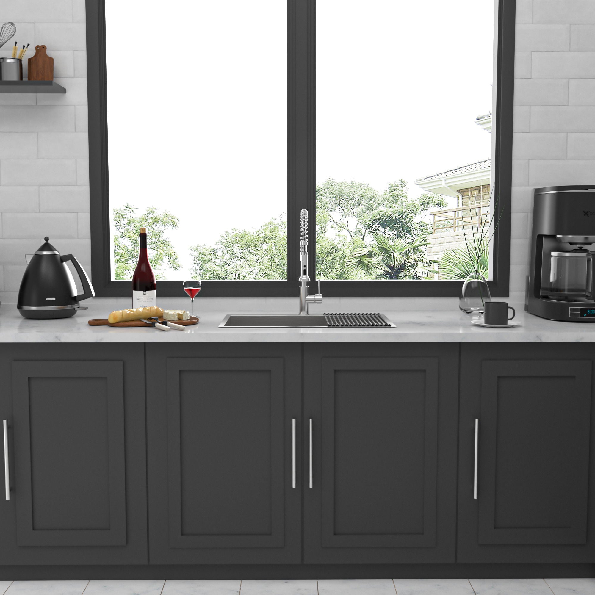 Stainless Steel Drop In Kitchen Sink, Topmount