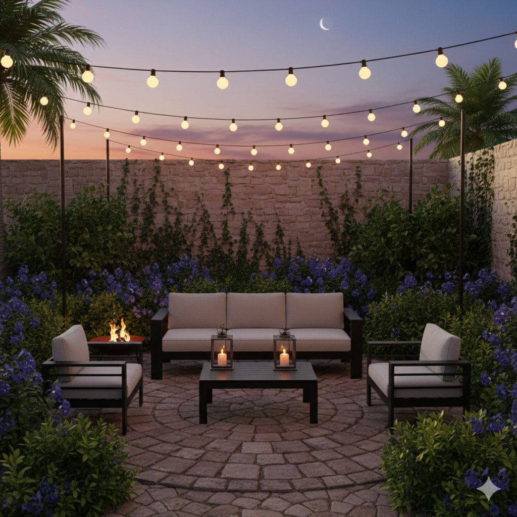 Outdoor Patio Set With All-Weather Thick Cushions