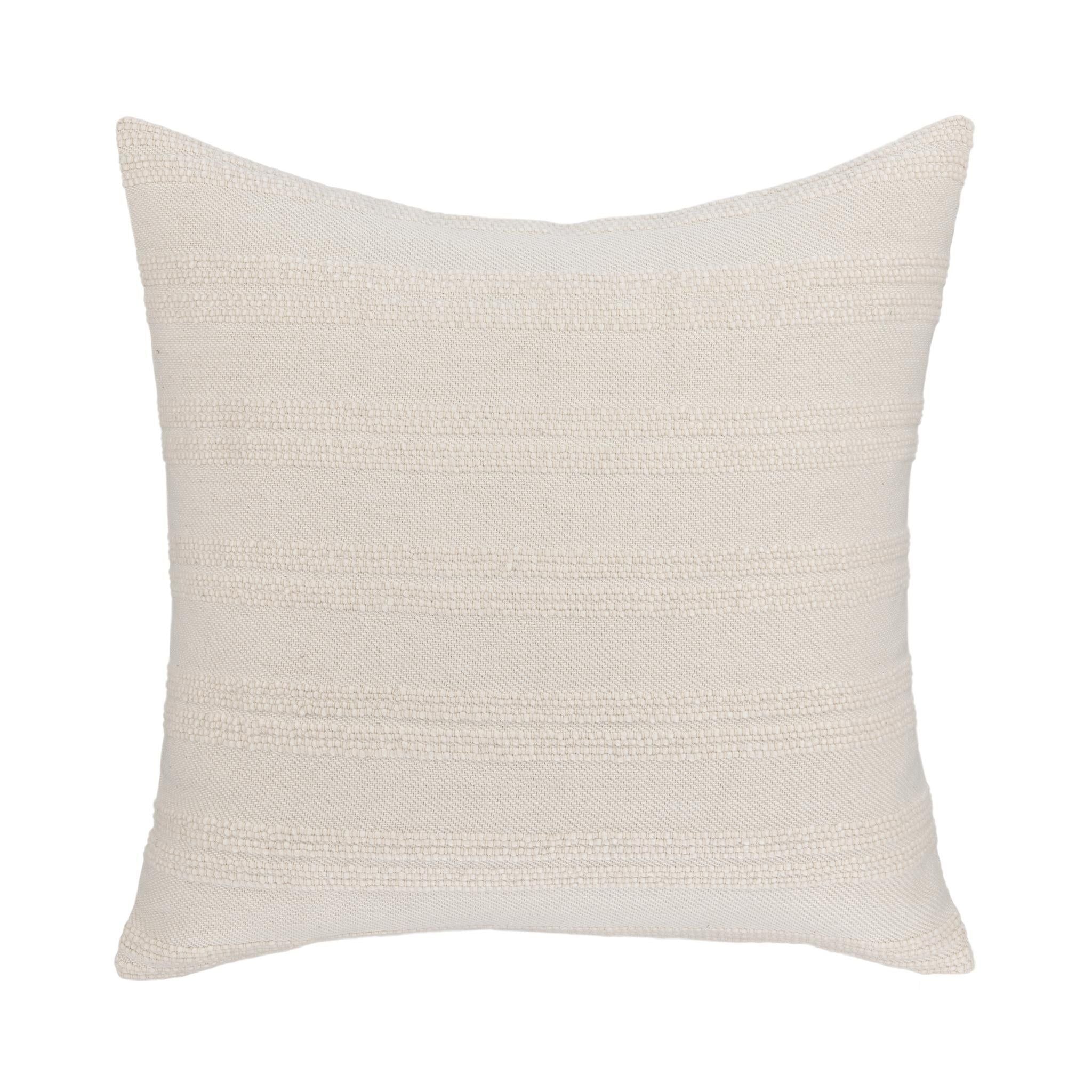 York - 26" x 26" Pillow - Natural / Ivory