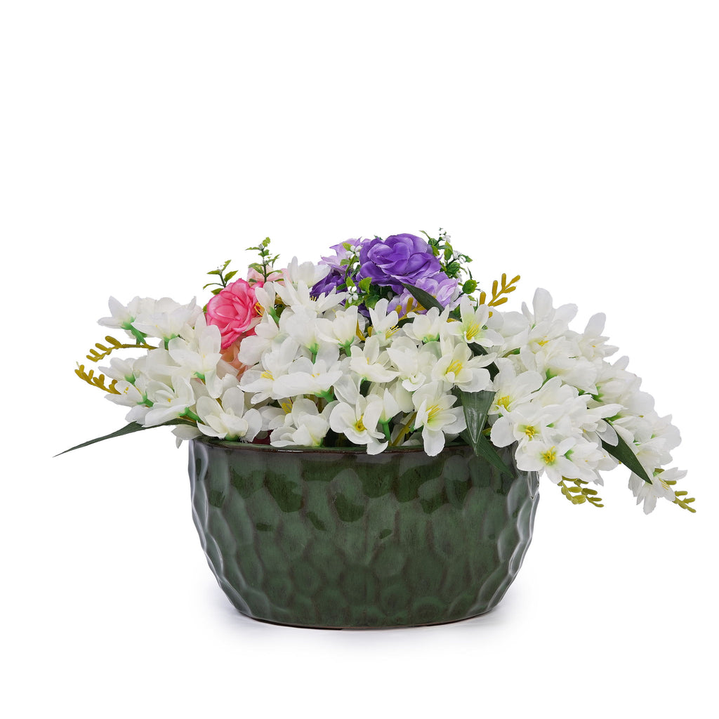 3 Pieces Ceramic Flowerpot