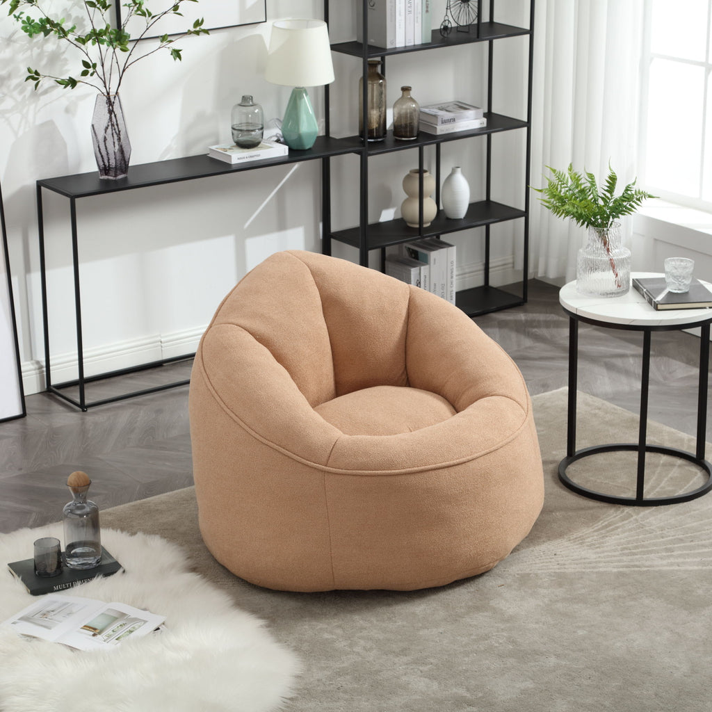 Bedding Bean Bag Sofa Chair High Pressure Foam With Footrest
