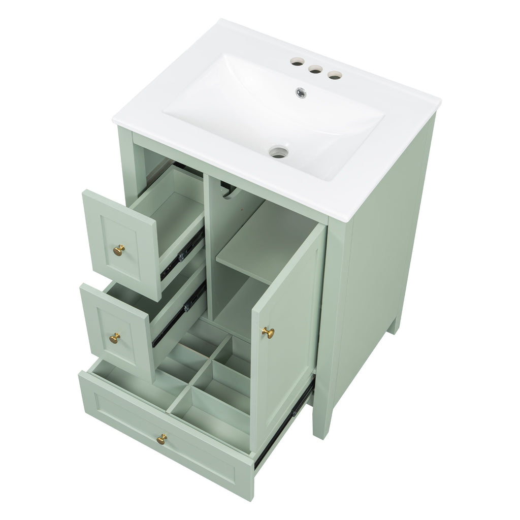 Bathroom Vanity With Storage, Removable Dividers