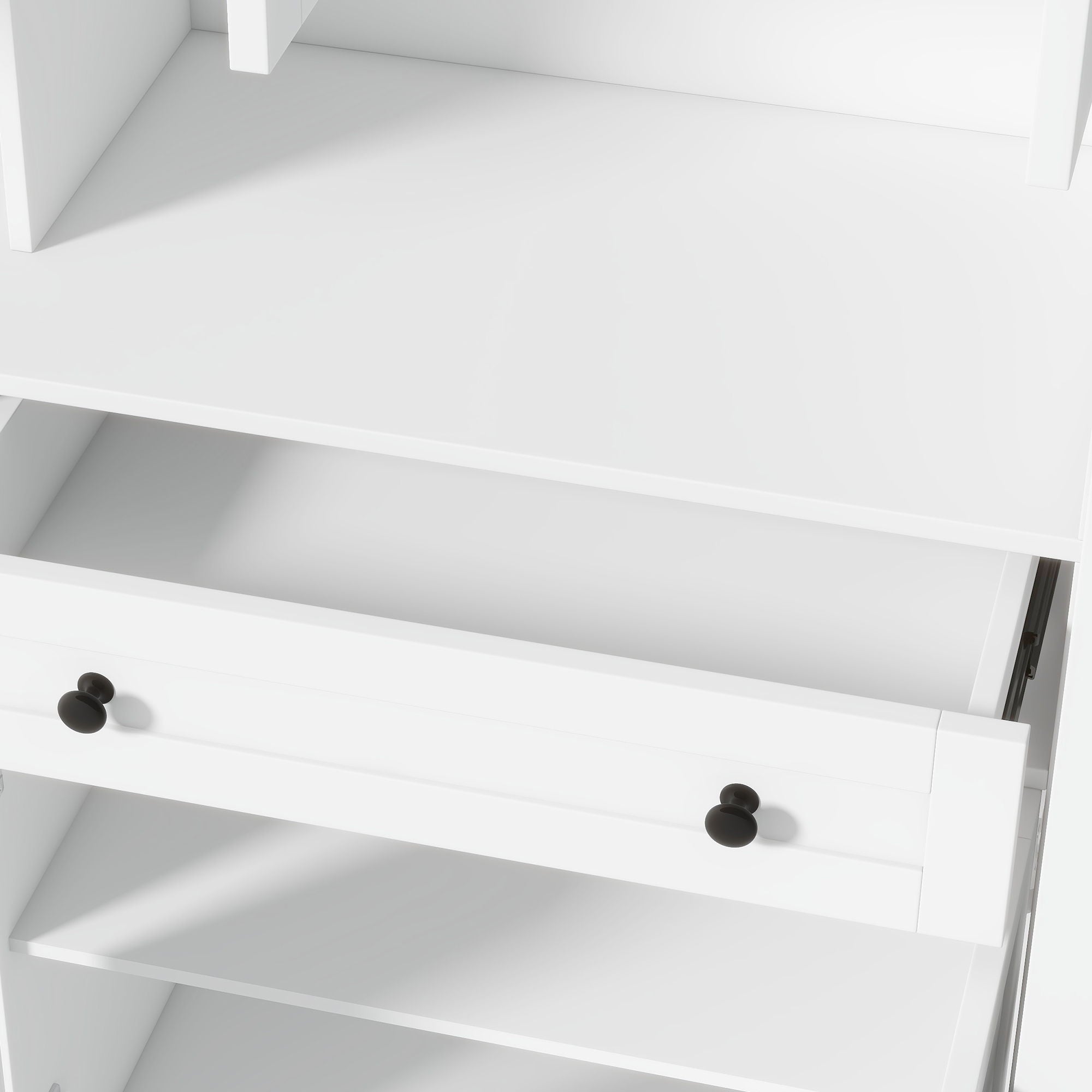 Large Kitchen Pantry Storage Cabinet Cupboard With Pull Out Side Cabinet