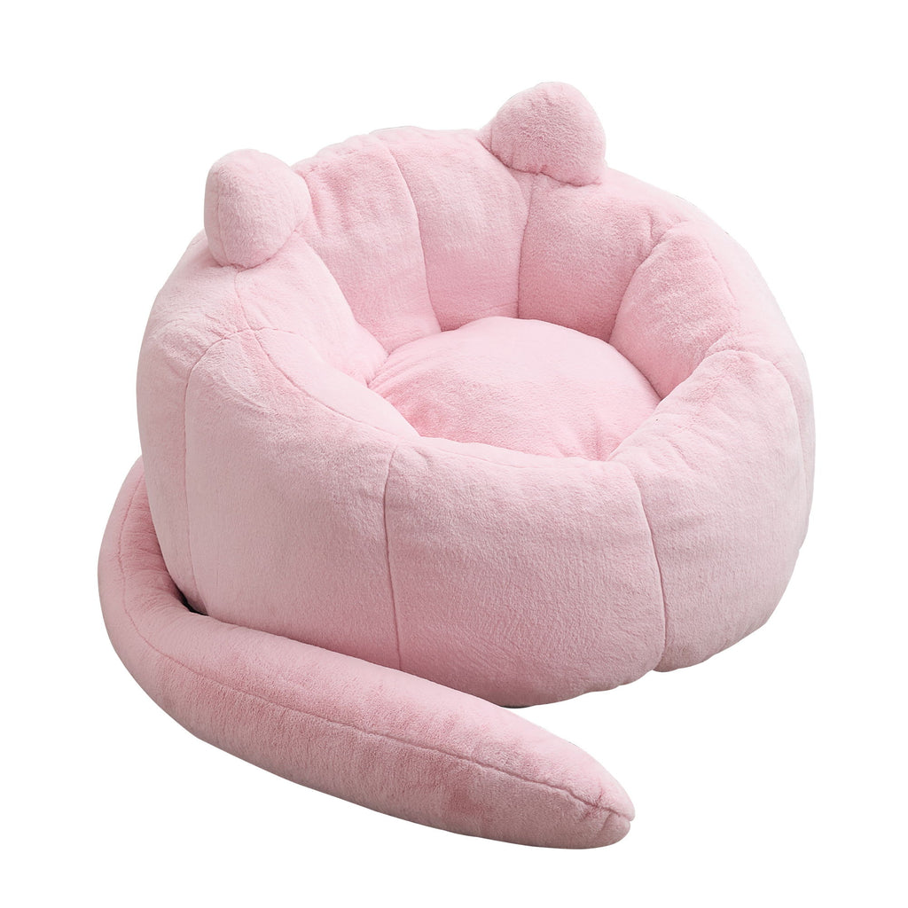 Cat Shaped Bean Bag Sofa With Long Tail