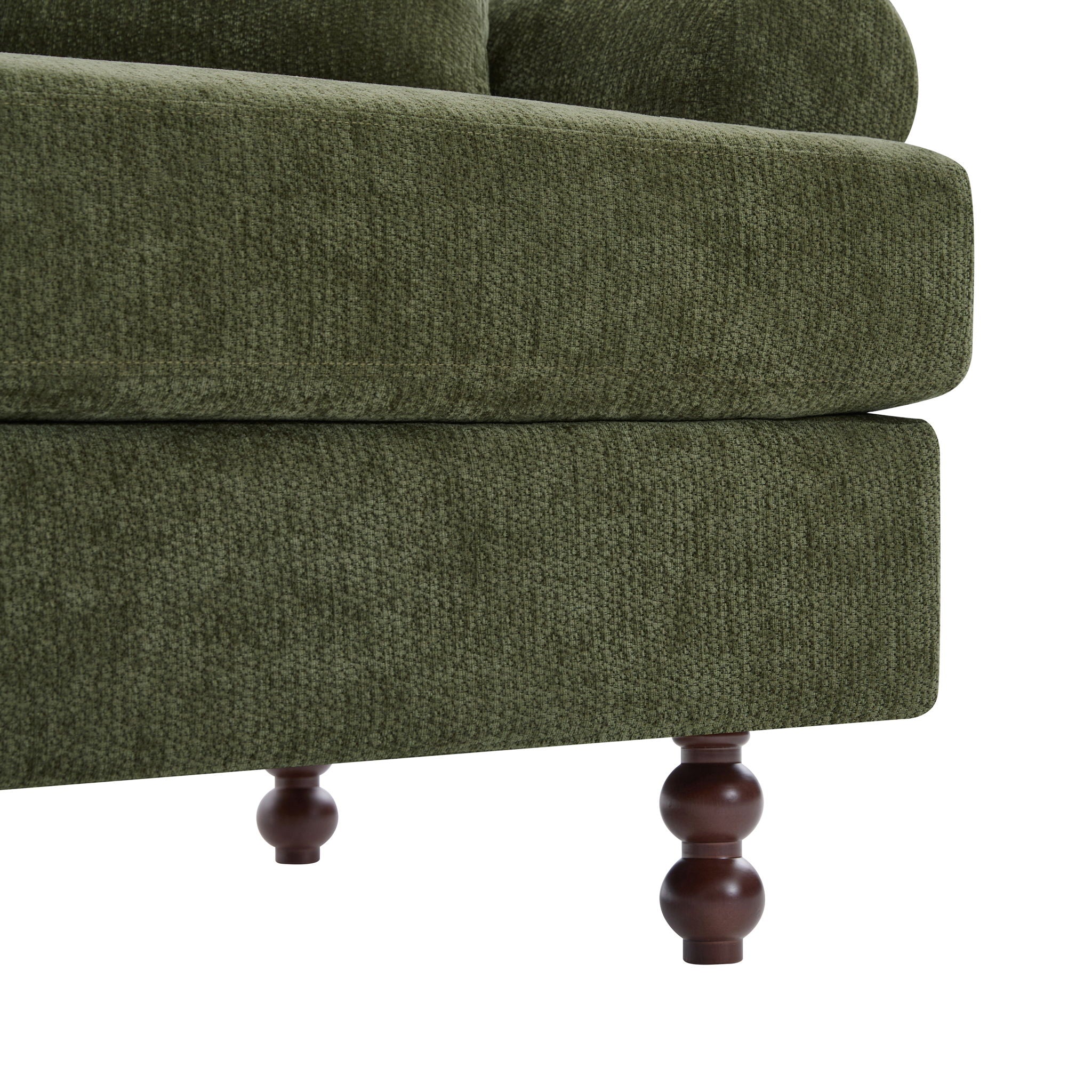 3 Seater Sofa For Living Room - Green