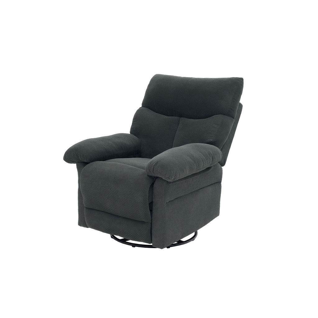 Swivel Rocker Recliner Chair With Manual Recline For Living Room