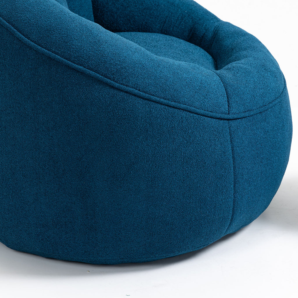 Bedding Bean Bag Sofa Chair High Pressure Foam With Footrest