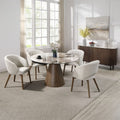 Eada - Arm Chair (Set of 2) - Beige Chenille