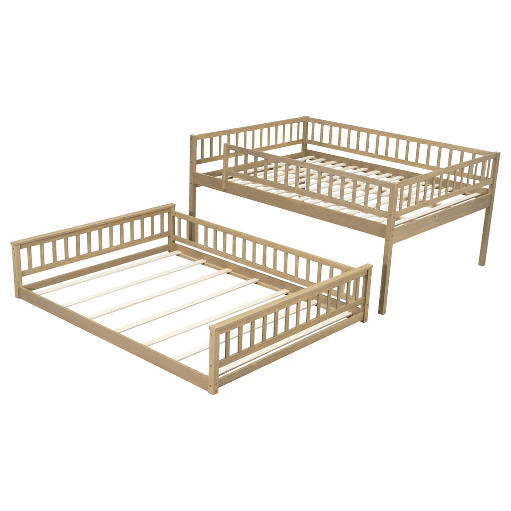 Bunk Bed With Ladder And Guardrails