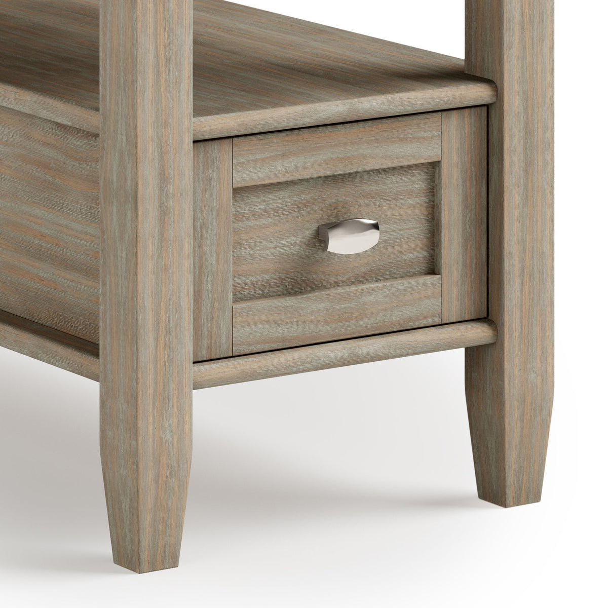 Warm Shaker - Narrow Side Table - Light Brown