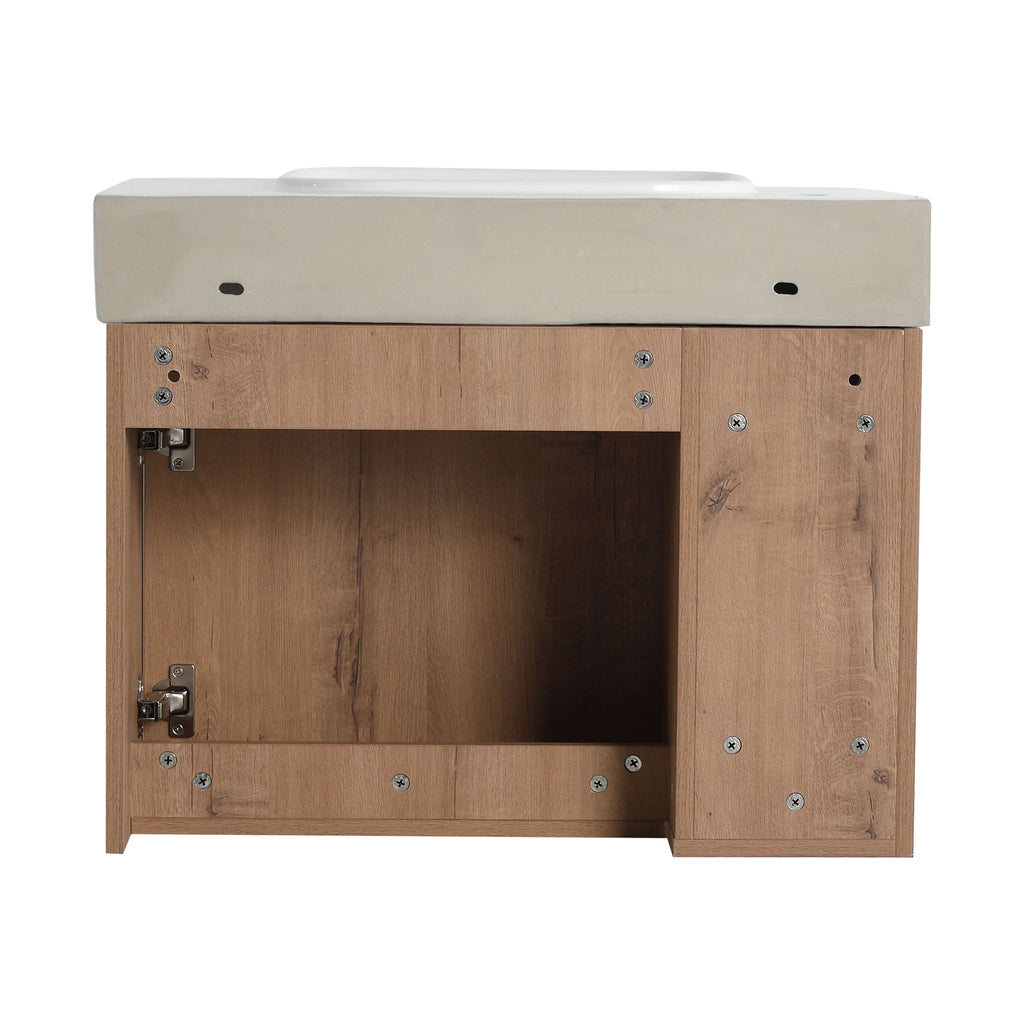 Sleek Design Freestanding Bathroom Vanity With Sink, Soft Close Door